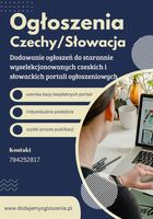 Ogłoszenia Czechy Słowacja/ Publikacja ogłoszeń... OGłOSZENIA Bazarok.pl